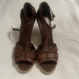 Ivanka Trump wedges, gently worn. 3-5-4 inch heel.